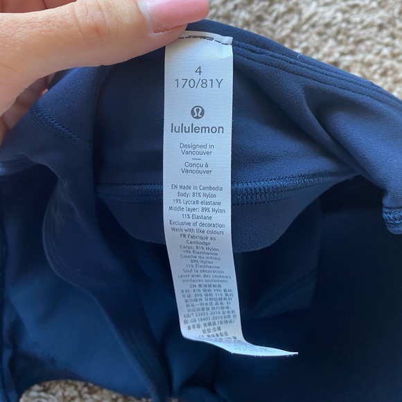 NWT Lululemon Align Tank Navy 4 AUSTRALIA Rare - Picture 5 of 6